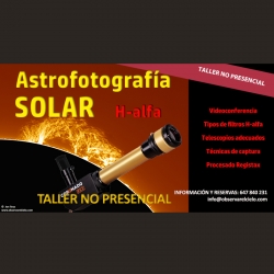 Astrofotografía solar (H-alfa) NO PRESENCIAL