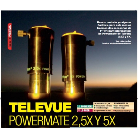TeleVue Powermate 2.5X y 5X
